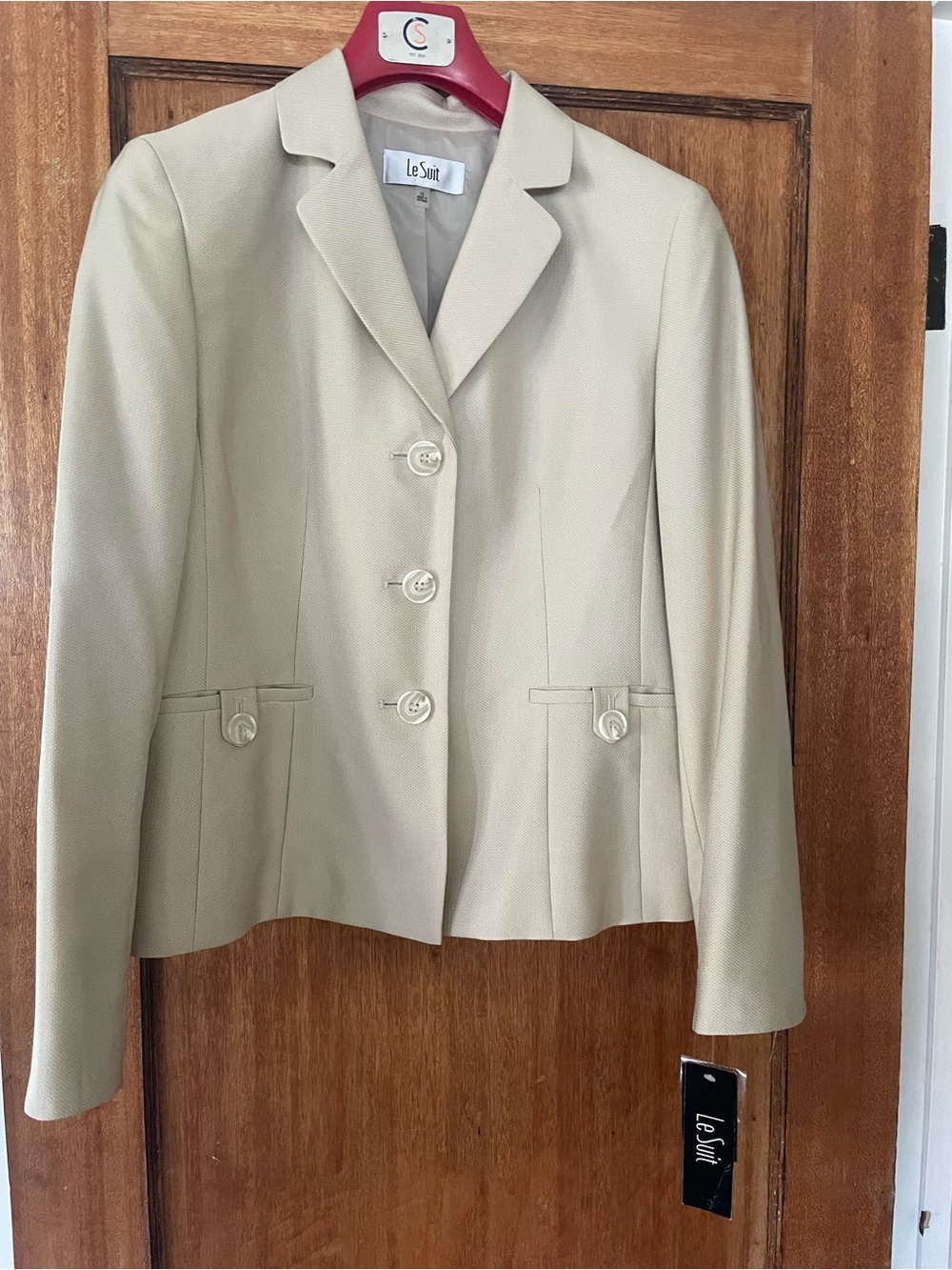 🧥Vanilla Cream Le Suit Women's Tailored Blazer - NWT - Sz 12